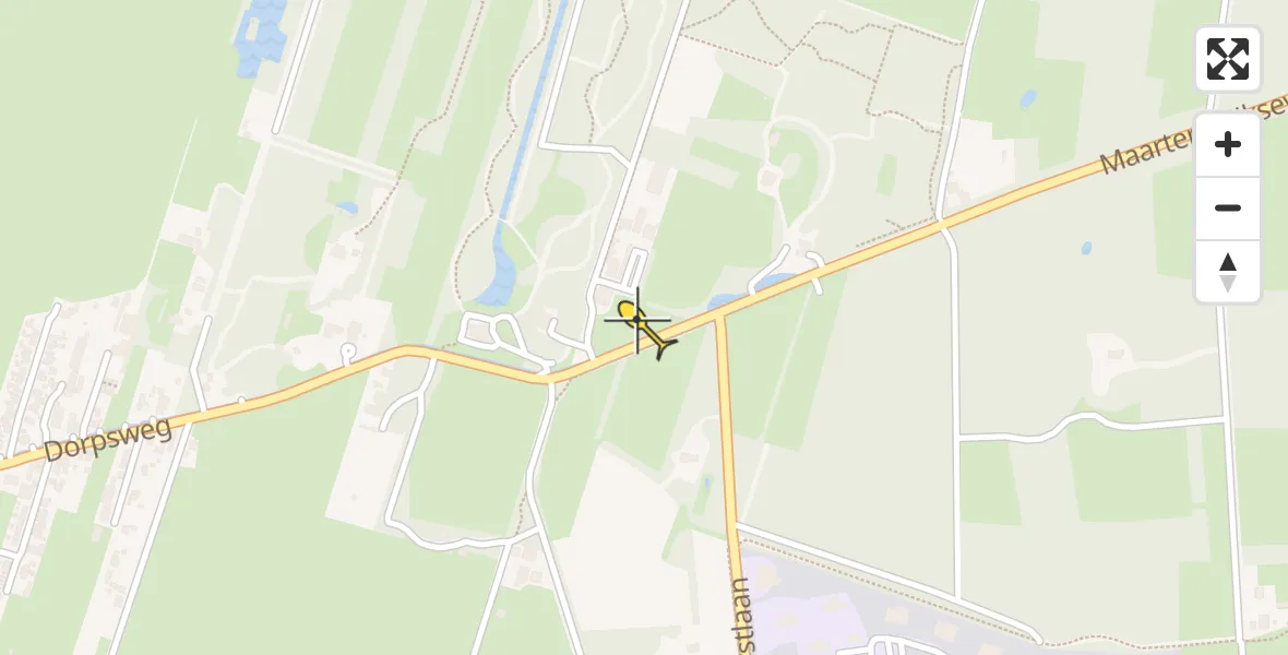 Routekaart van de vlucht: Lifeliner 1 naar Bilthoven