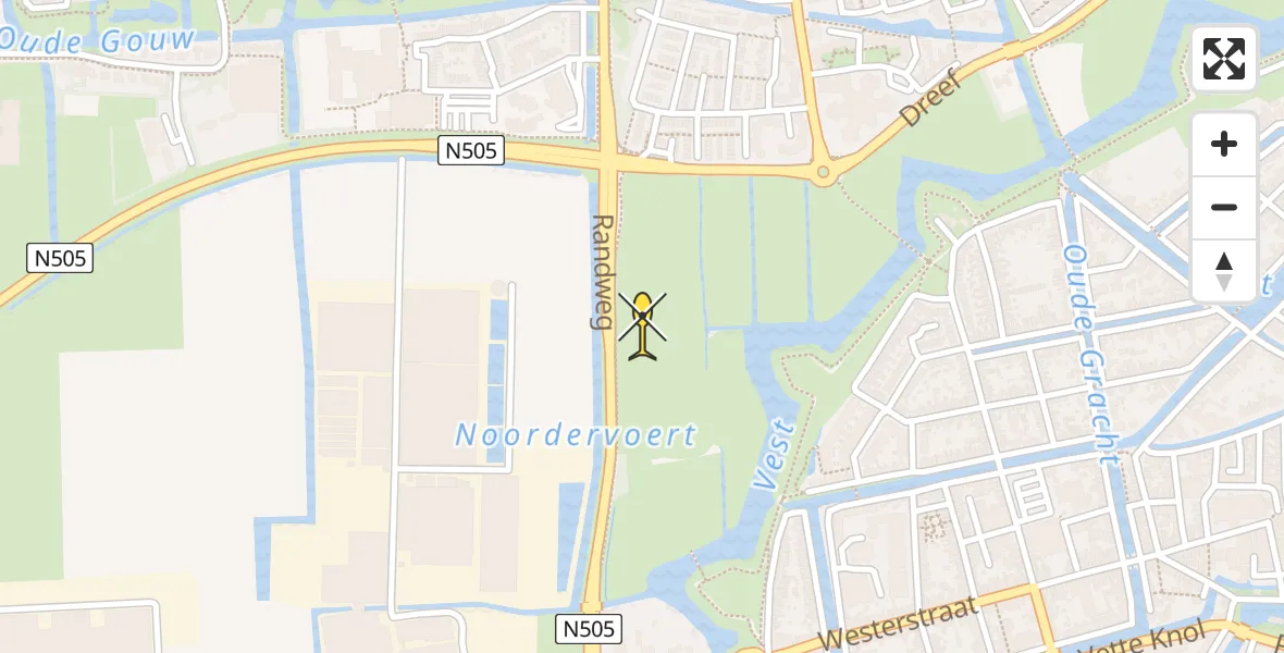 Routekaart van de vlucht: Lifeliner 1 naar Enkhuizen