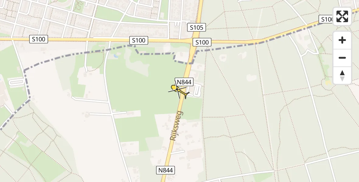 Routekaart van de vlucht: Lifeliner 3 naar Malden