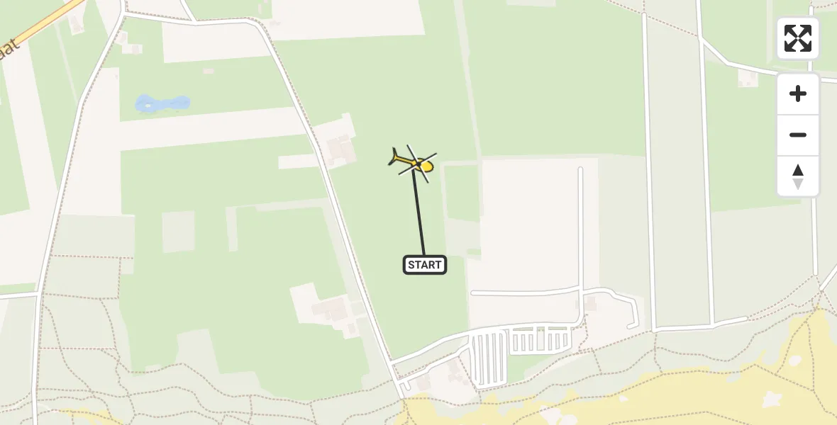 Routekaart van de vlucht: Lifeliner 3 naar Kaatsheuvel, Roestelbergseweg