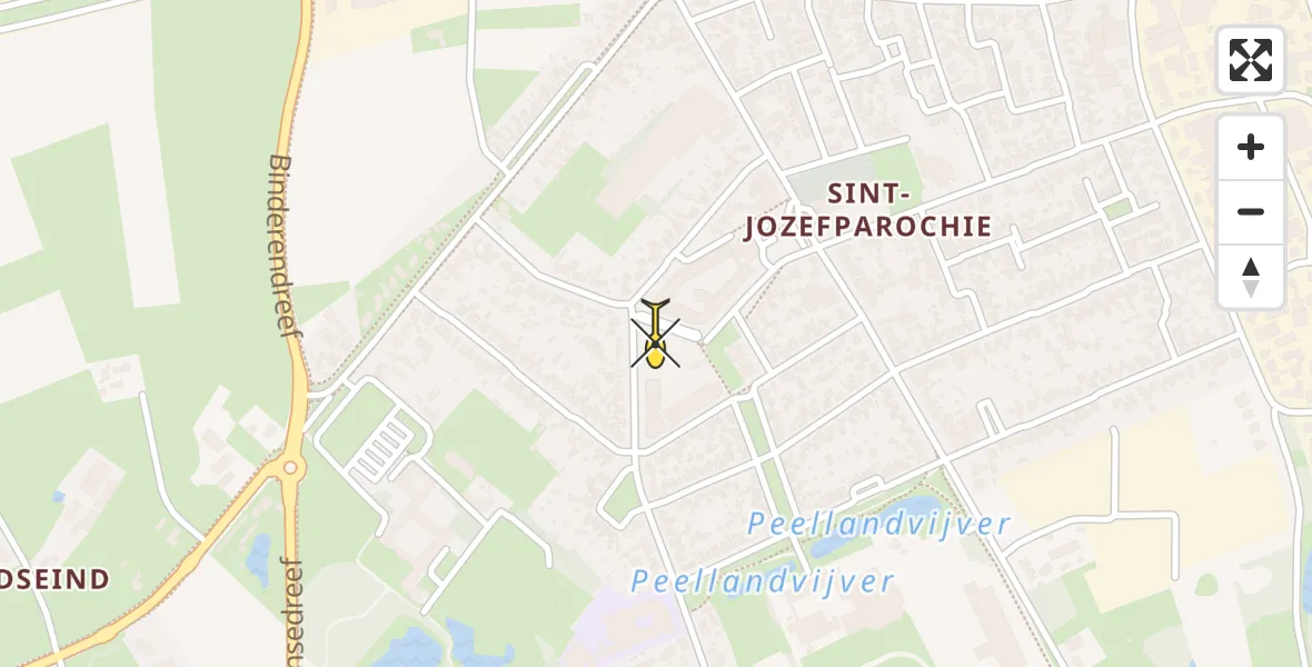 Routekaart van de vlucht: Lifeliner 3 naar Deurne