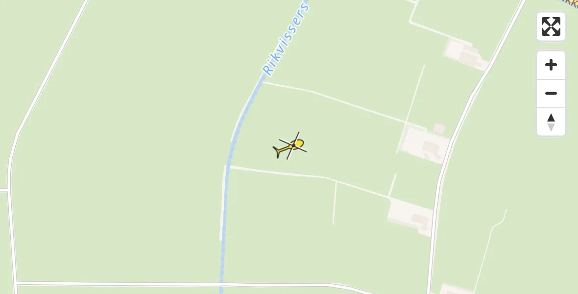 Routekaart van de vlucht: Politieheli naar Bunschoten-Spakenburg