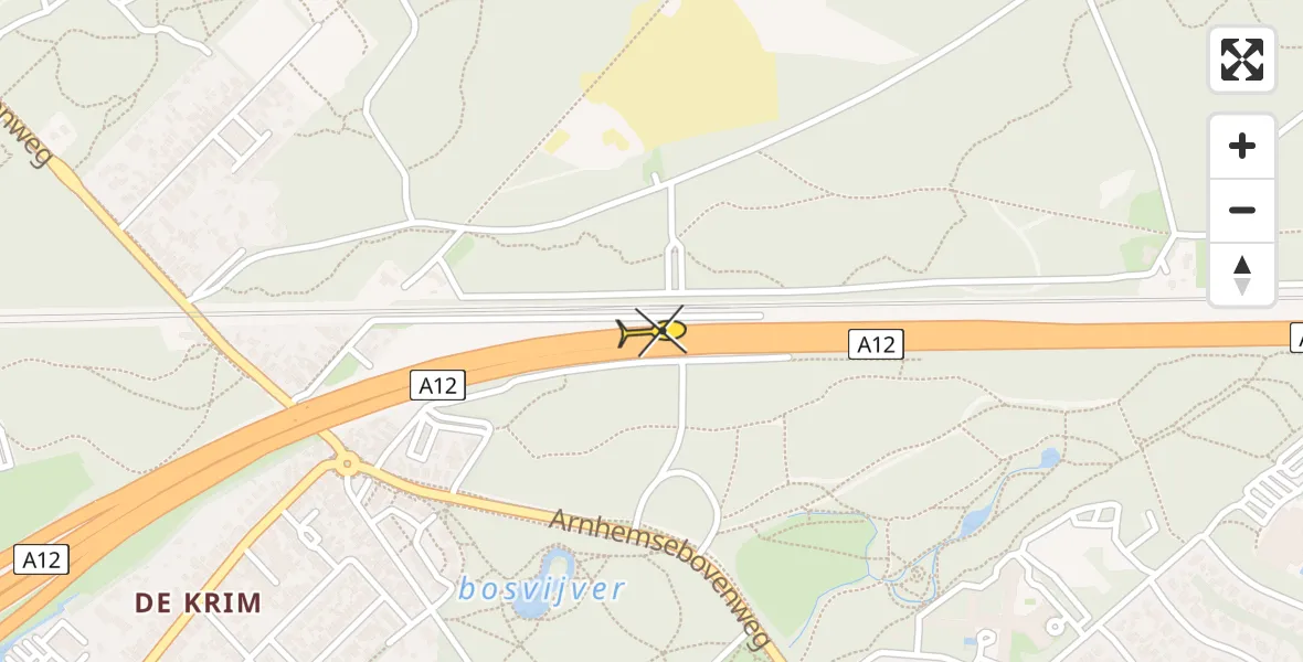 Routekaart van de vlucht: Lifeliner 3 naar Driebergen-Rijsenburg