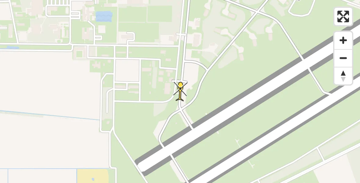 Routekaart van de vlucht: Lifeliner 3 naar Vliegbasis Volkel