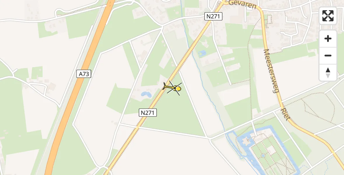 Routekaart van de vlucht: Lifeliner 3 naar Swalmen