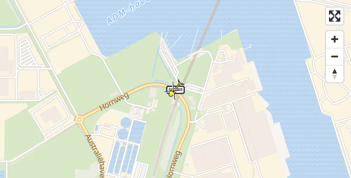 Routekaart van de vlucht: Lifeliner 1 naar Amsterdam Heliport, Capriweg