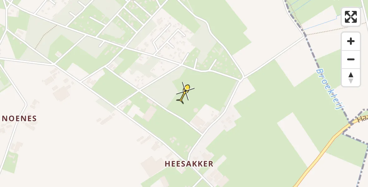 Routekaart van de vlucht: Lifeliner 3 naar Haaren