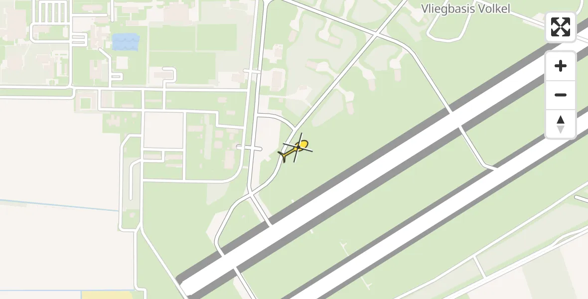 Routekaart van de vlucht: Lifeliner 3 naar Vliegbasis Volkel