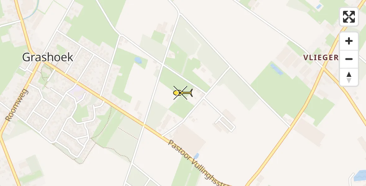 Routekaart van de vlucht: Lifeliner 3 naar Grashoek