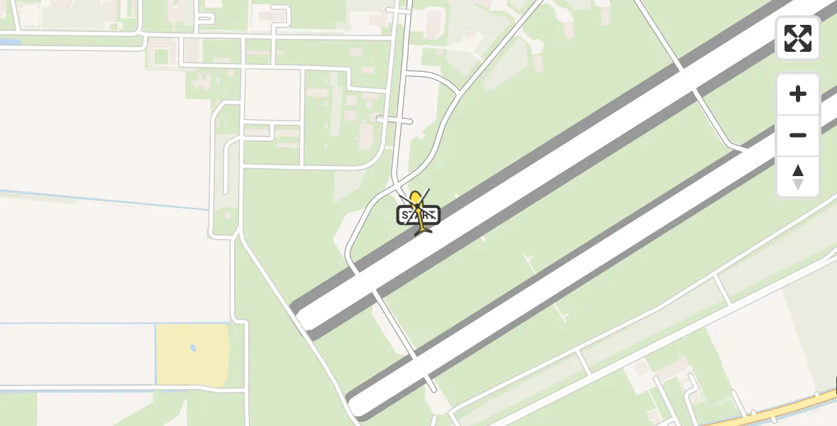 Routekaart van de vlucht: Lifeliner 3 naar Vliegbasis Volkel, Zeelandsedijk