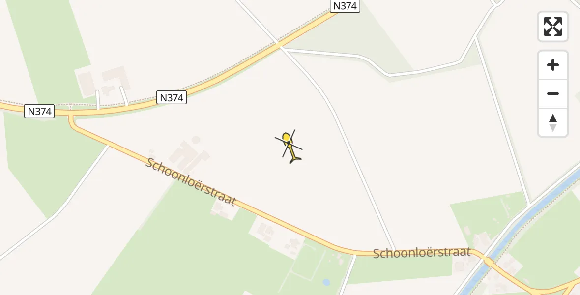 Routekaart van de vlucht: Lifeliner 4 naar Westdorp