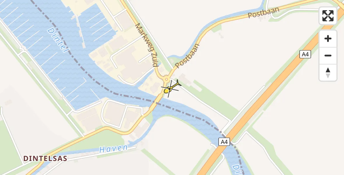 Routekaart van de vlucht: Lifeliner 2 naar Heijningen