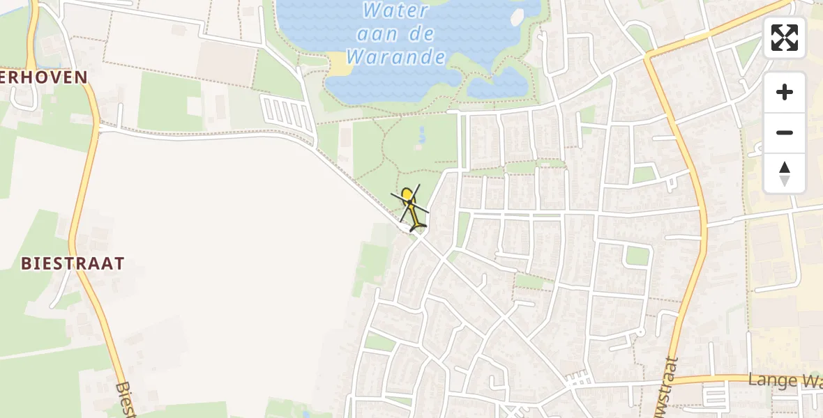 Routekaart van de vlucht: Lifeliner 3 naar Gilze