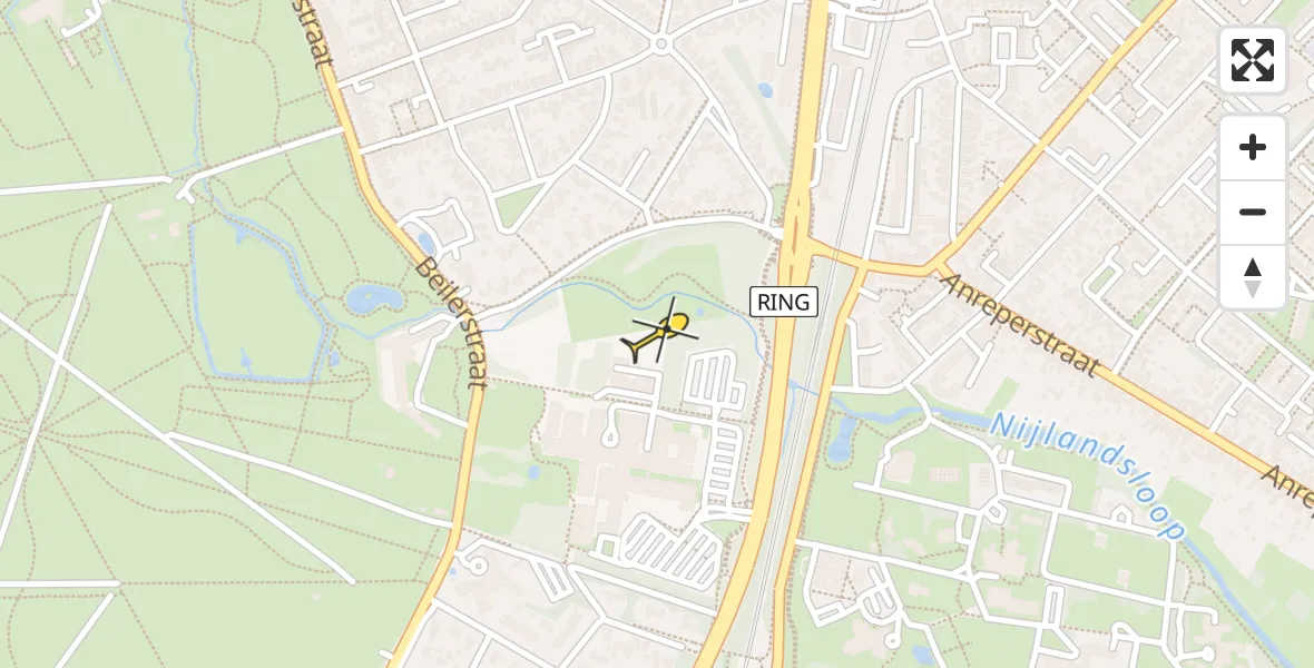 Routekaart van de vlucht: Lifeliner 4 naar Assen