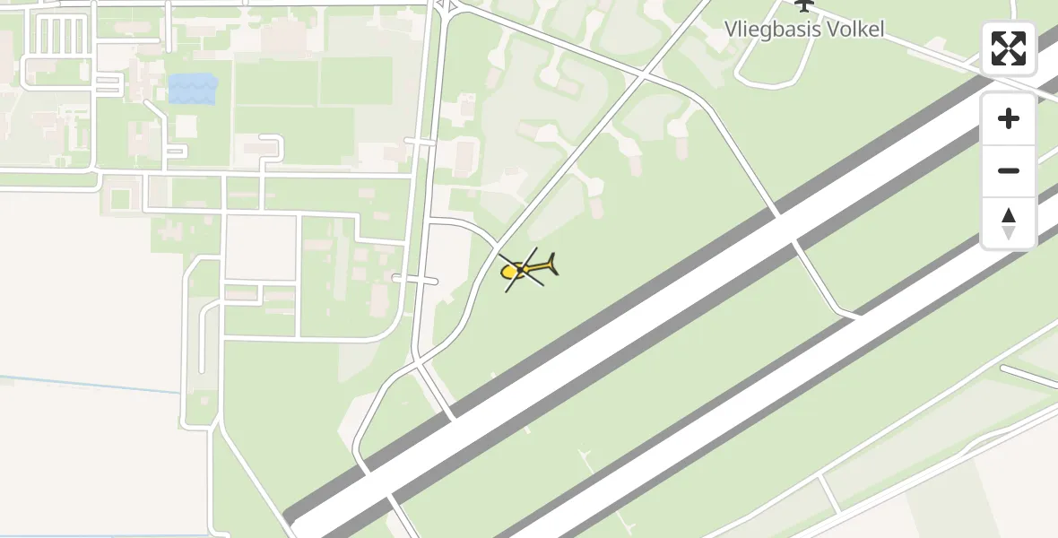 Routekaart van de vlucht: Lifeliner 3 naar Vliegbasis Volkel