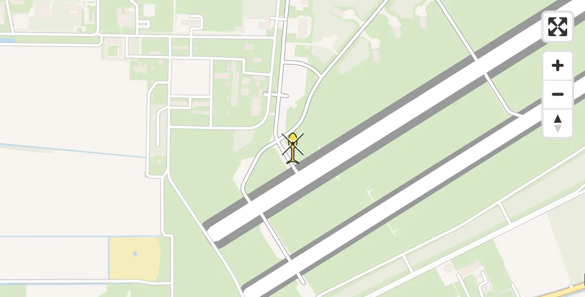 Routekaart van de vlucht: Lifeliner 3 naar Vliegbasis Volkel