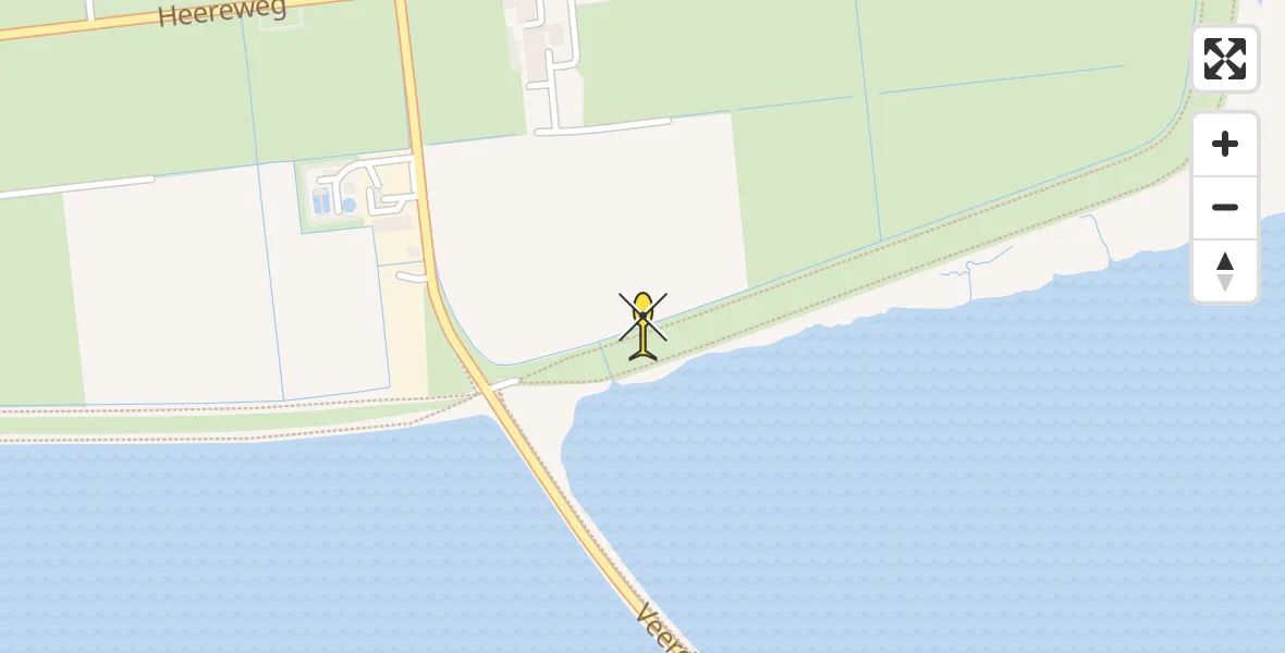 Routekaart van de vlucht: Ambulancehelikopter naar Schiermonnikoog