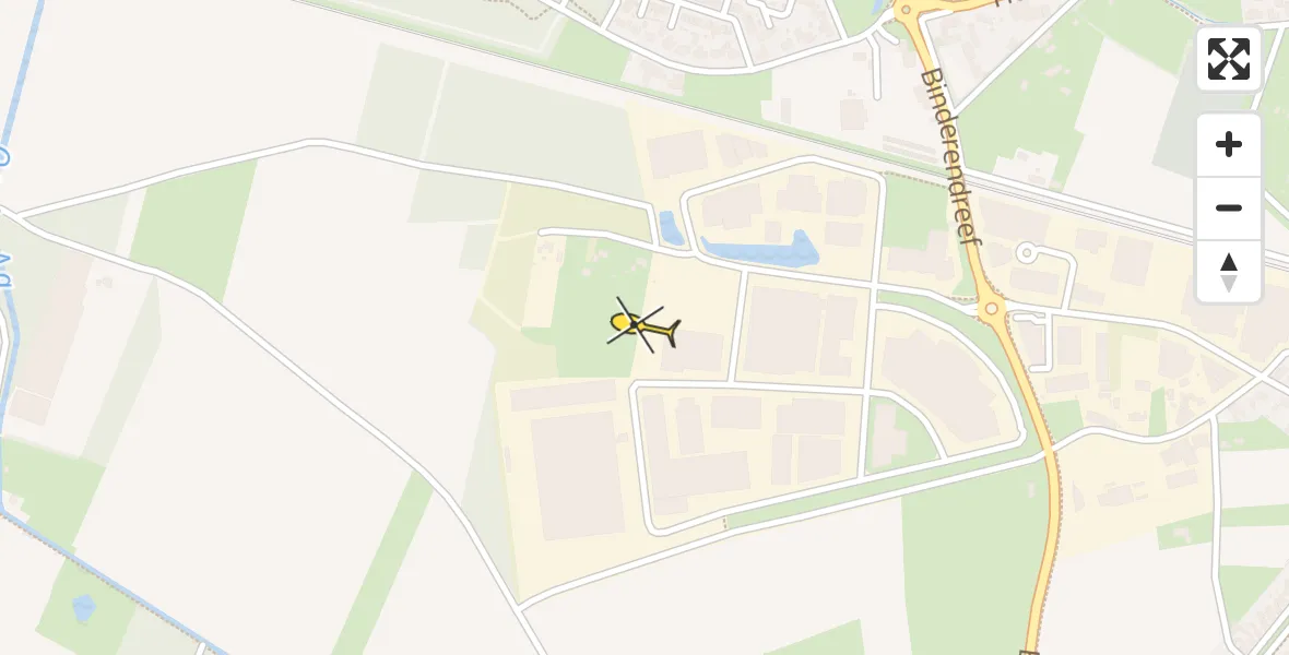 Routekaart van de vlucht: Lifeliner 3 naar Deurne