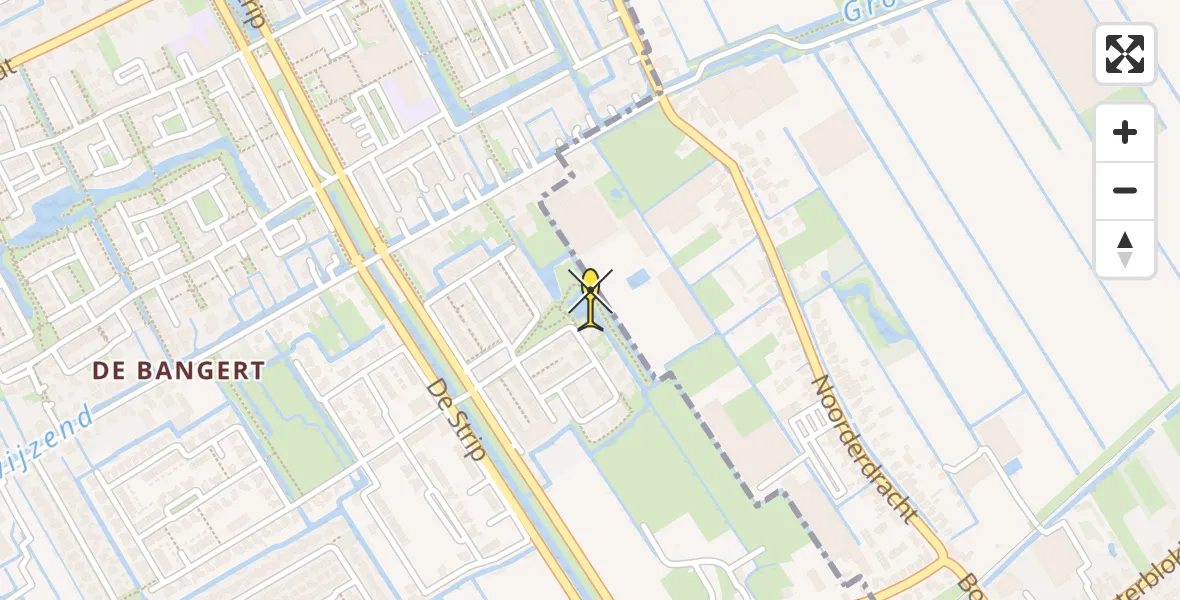 Routekaart van de vlucht: Lifeliner 2 naar Blokker