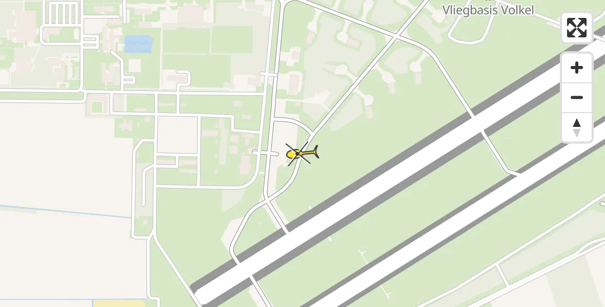 Routekaart van de vlucht: Lifeliner 3 naar Vliegbasis Volkel