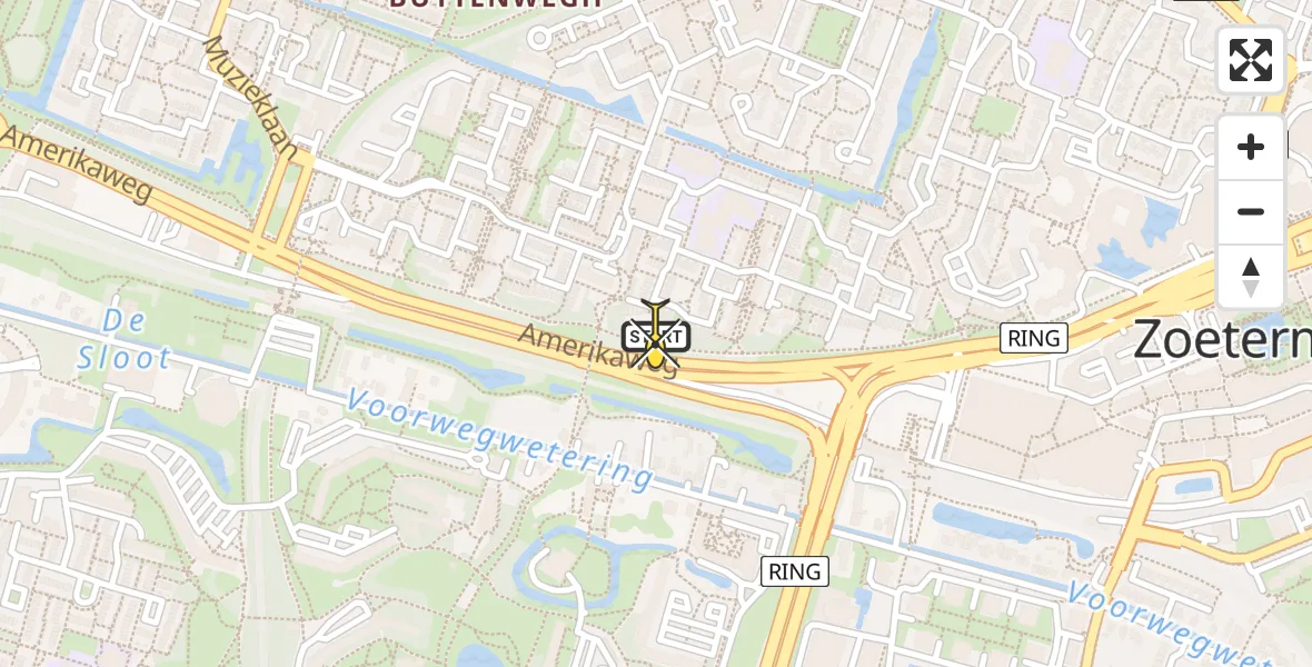 Routekaart van de vlucht: Lifeliner 2 naar Zoetermeer, Antoon Coolenhove