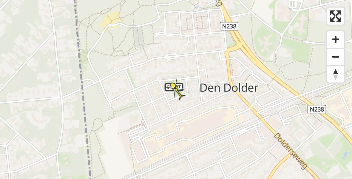 Routekaart van de vlucht: Lifeliner 1 naar Den Dolder, Doctor Stärckelaan