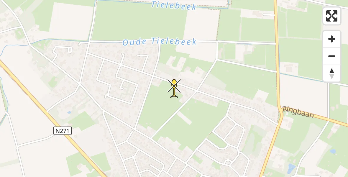 Routekaart van de vlucht: Lifeliner 3 naar Milsbeek