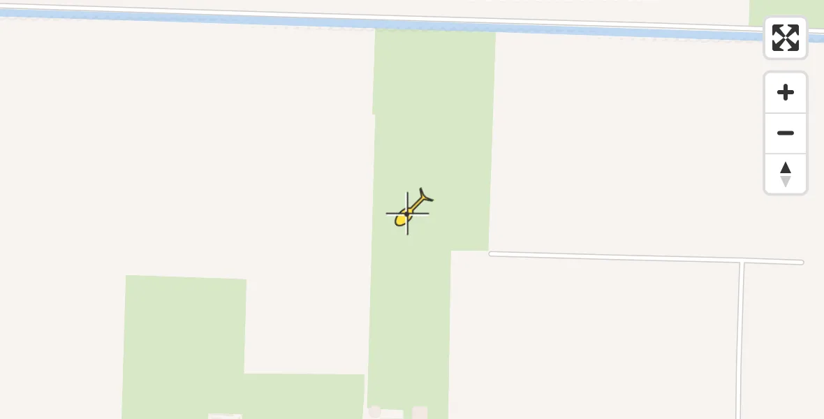 Routekaart van de vlucht: Politieheli naar Middenmeer