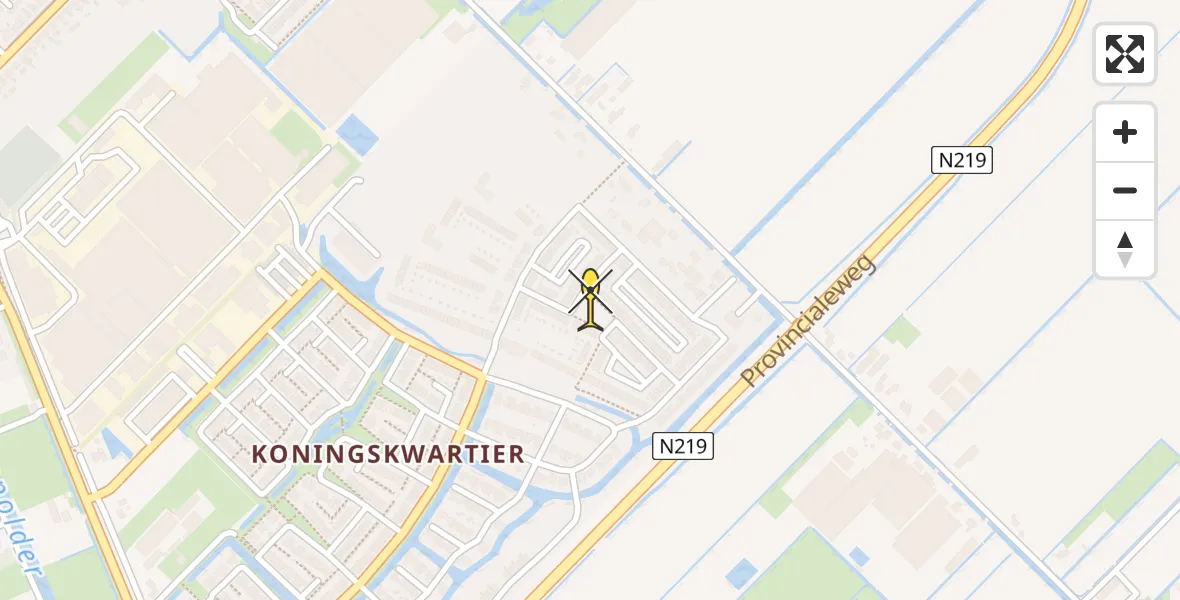 Routekaart van de vlucht: Lifeliner 2 naar Zevenhuizen