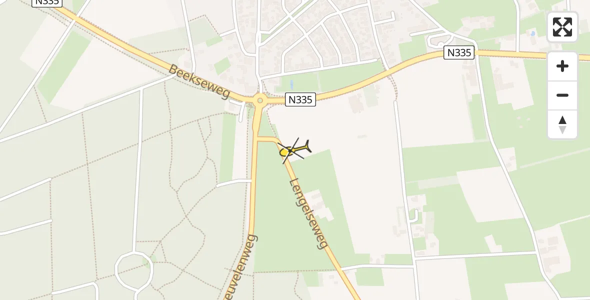 Routekaart van de vlucht: Lifeliner 3 naar Zeddam