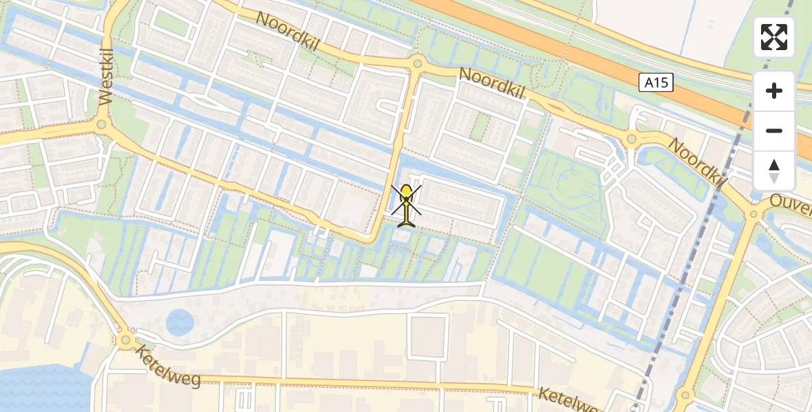 Routekaart van de vlucht: Lifeliner 2 naar Papendrecht