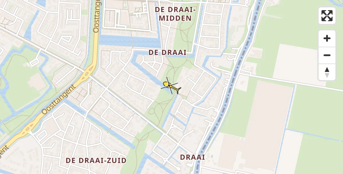 Routekaart van de vlucht: Lifeliner 1 naar Heerhugowaard