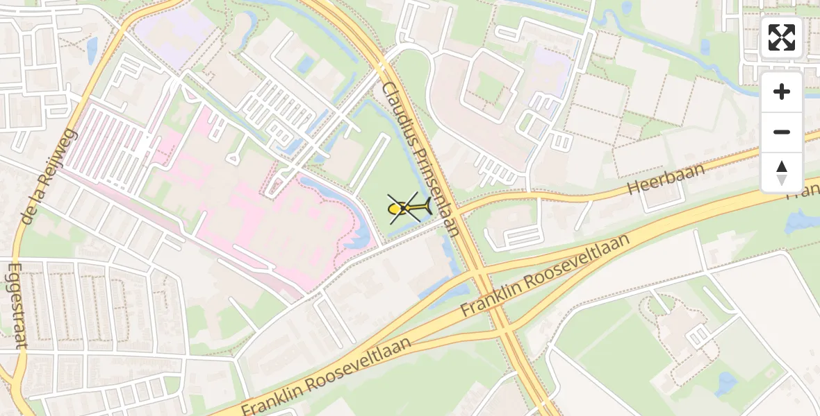 Routekaart van de vlucht: Lifeliner 2 naar Breda