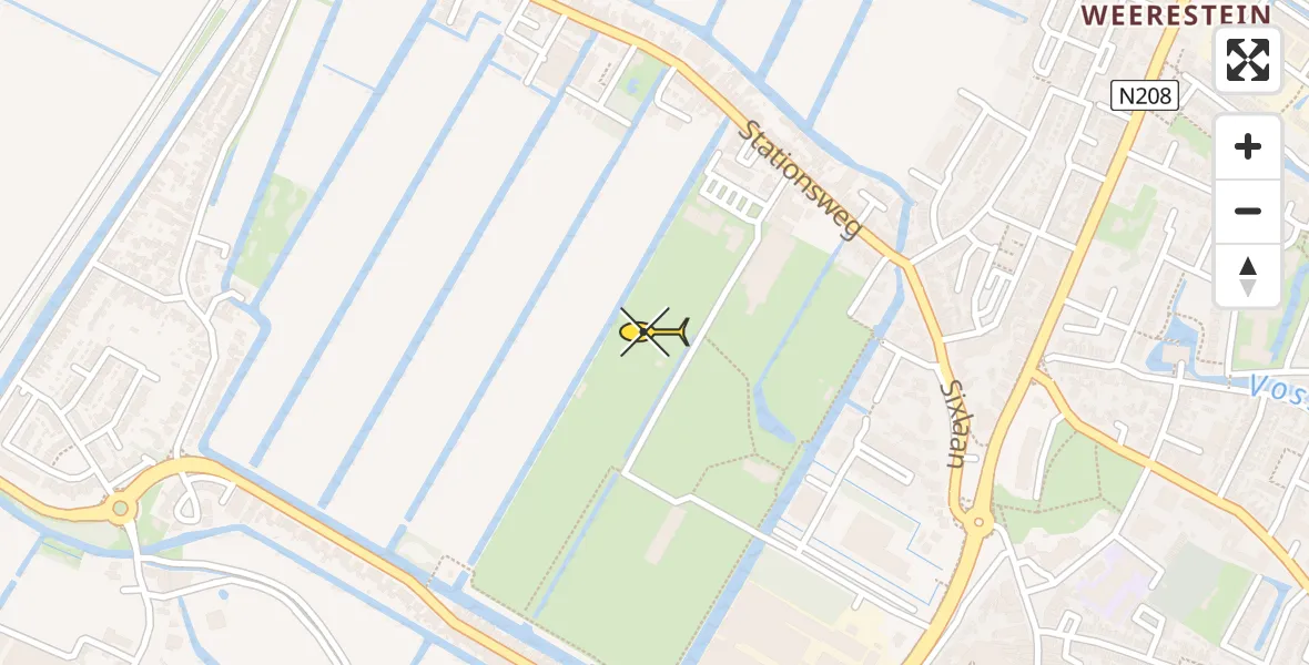 Routekaart van de vlucht: Lifeliner 1 naar Hillegom