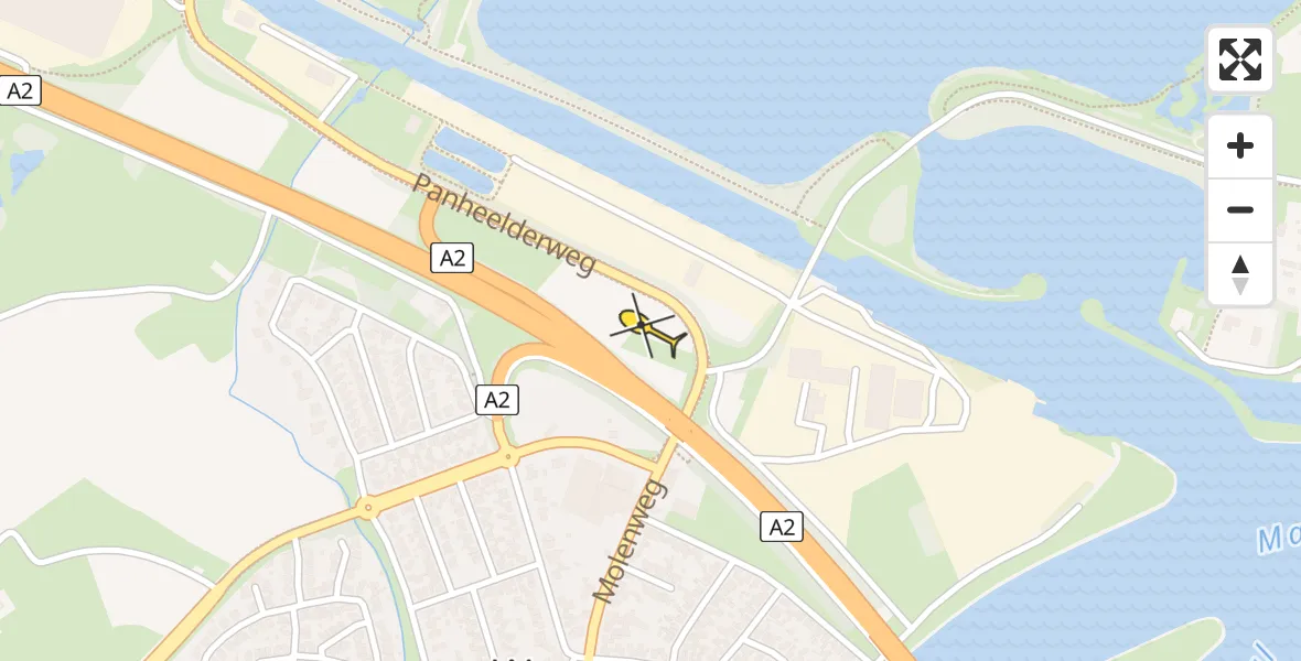 Routekaart van de vlucht: Lifeliner 3 naar Wessem