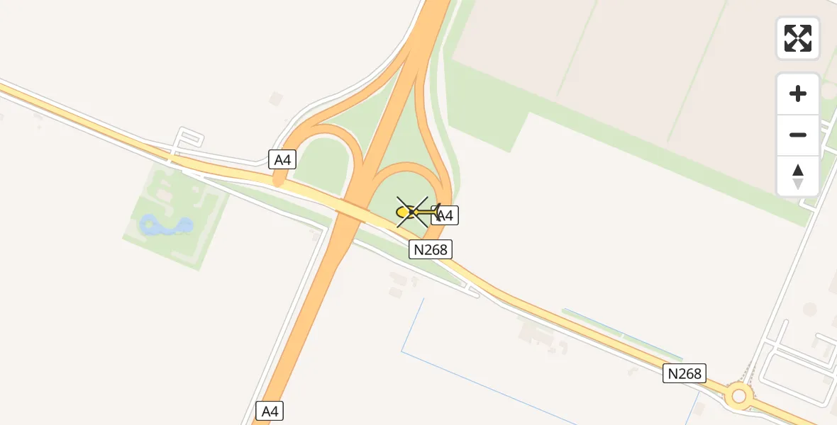 Routekaart van de vlucht: Lifeliner 2 naar Dinteloord