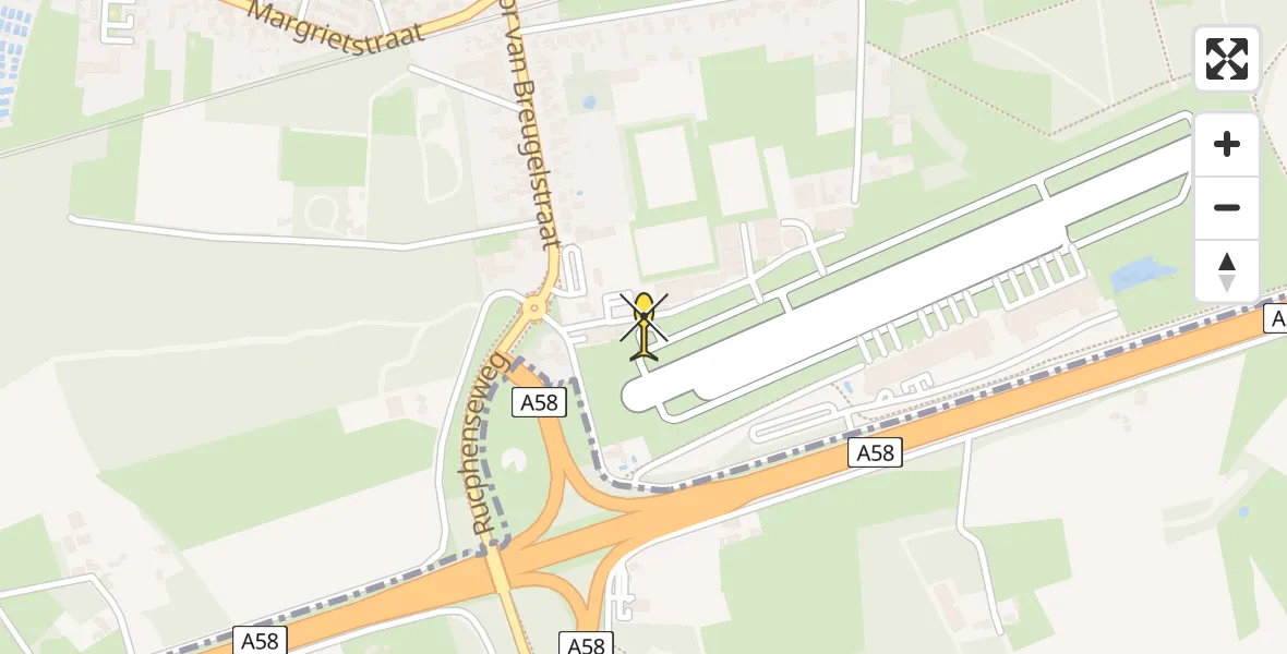 Routekaart van de vlucht: Lifeliner 2 naar Breda International Airport