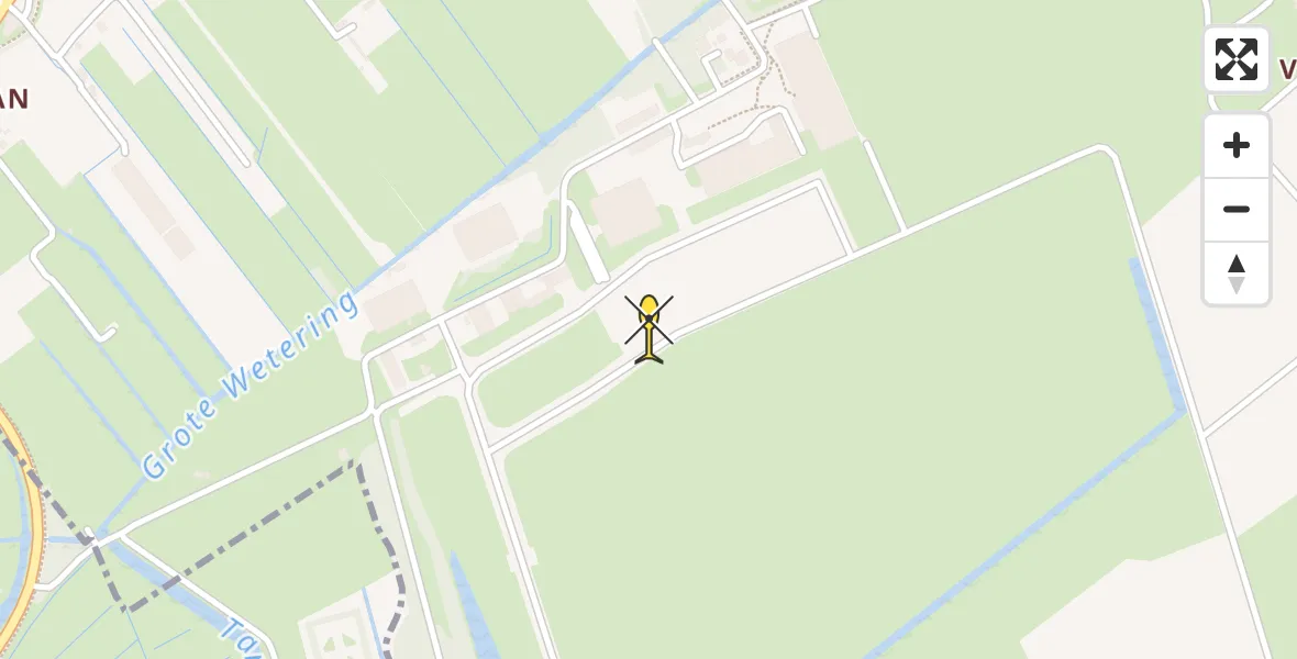 Routekaart van de vlucht: Politiehelikopter naar Valkenburg