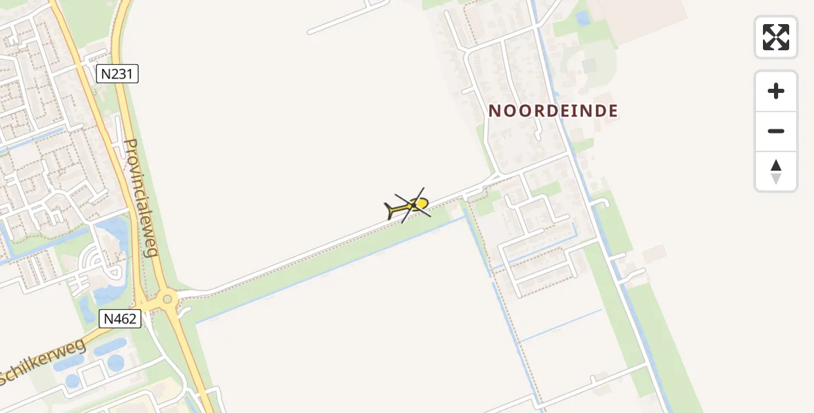 Routekaart van de vlucht: Lifeliner 1 naar Zevenhoven