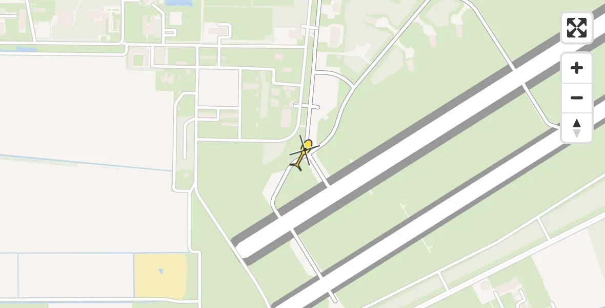 Routekaart van de vlucht: Lifeliner 3 naar Vliegbasis Volkel