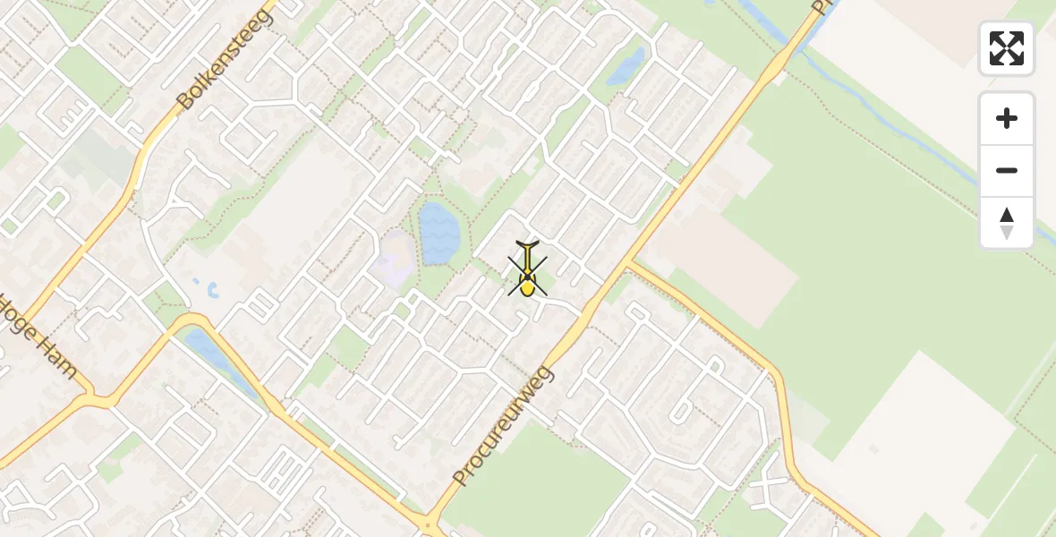 Routekaart van de vlucht: Lifeliner 2 naar Dongen