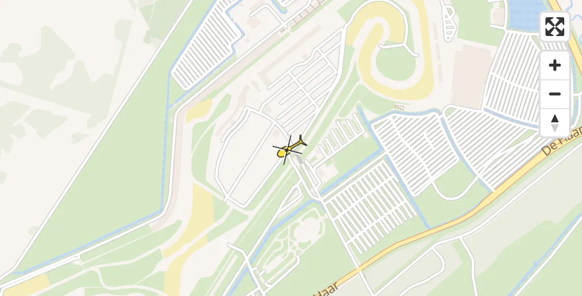 Routekaart van de vlucht: Ambulancehelikopter naar Assen