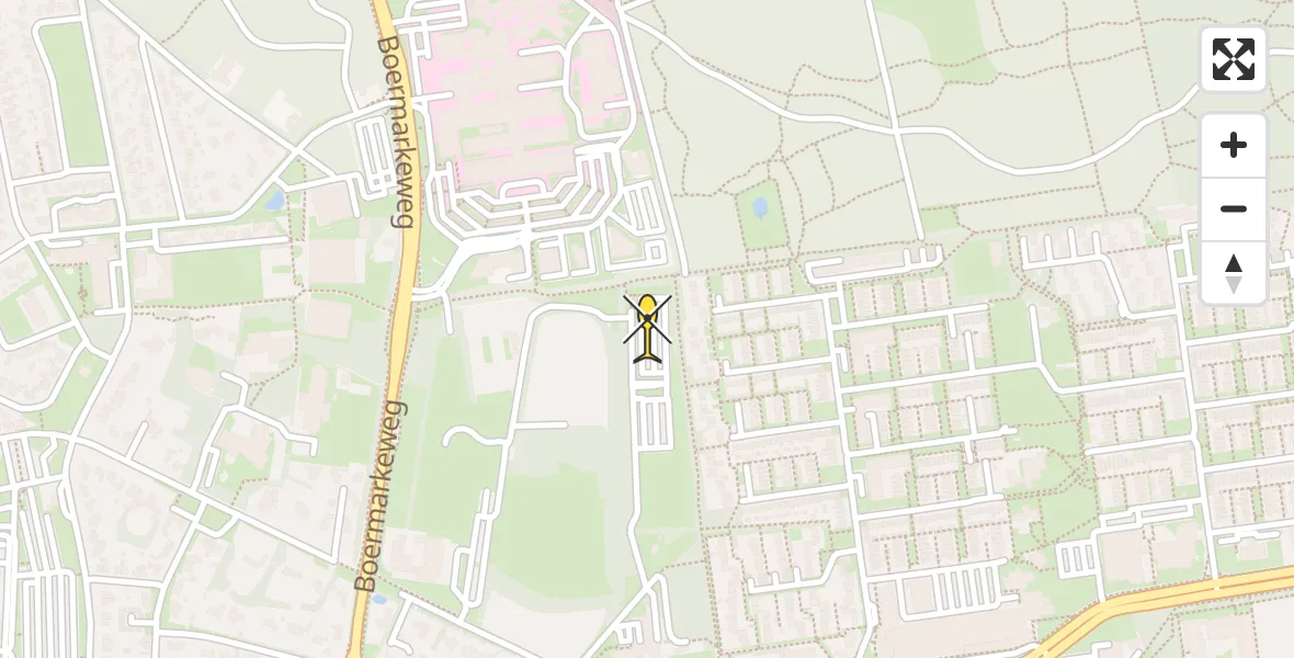 Routekaart van de vlucht: Lifeliner 4 naar Emmen