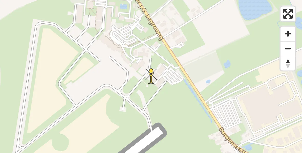 Routekaart van de vlucht: Lifeliner 4 naar Groningen Airport Eelde