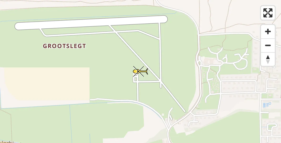 Routekaart van de vlucht: Ambulancehelikopter naar Ameland Airport Ballum