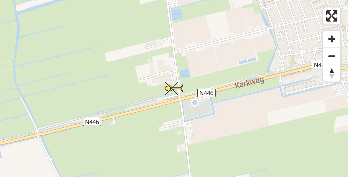 Routekaart van de vlucht: Lifeliner 1 naar Woubrugge