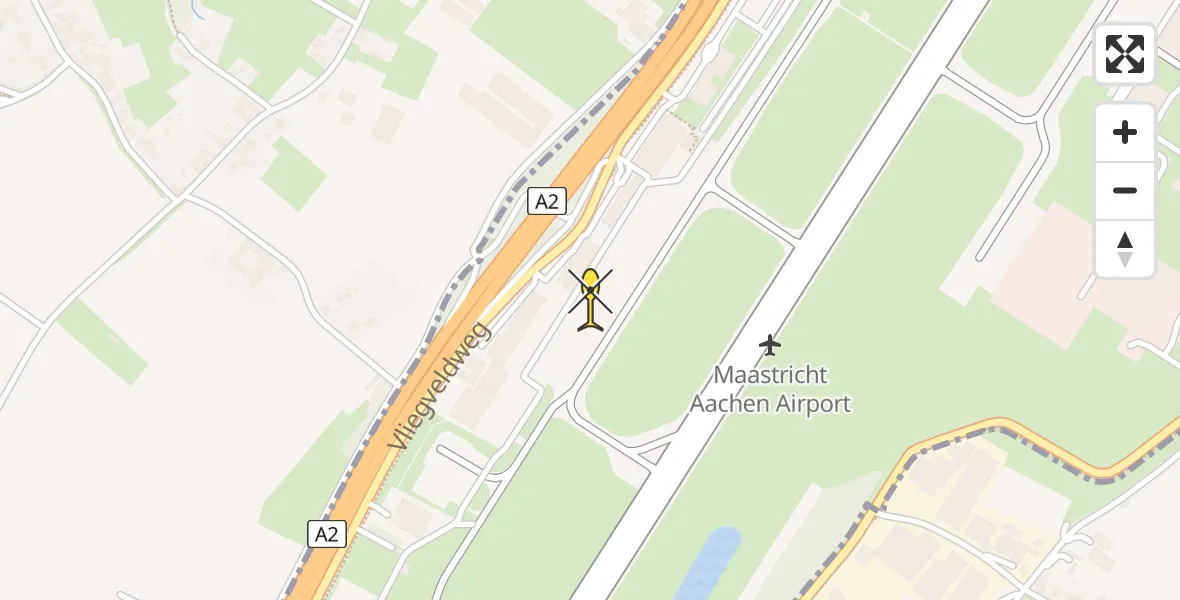 Routekaart van de vlucht: Lifeliner 3 naar Maastricht Aachen Airport