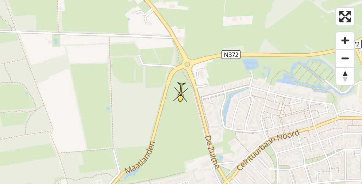 Routekaart van de vlucht: Lifeliner 4 naar Roden