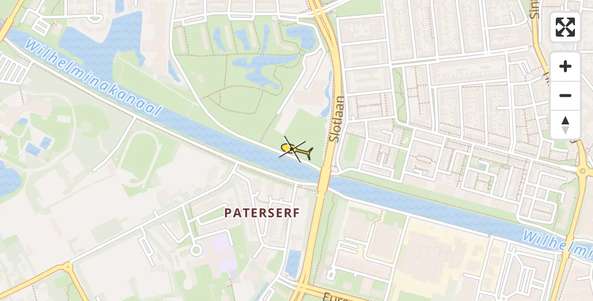 Routekaart van de vlucht: Lifeliner 3 naar Oosterhout