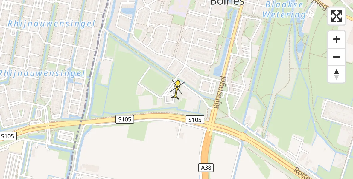 Routekaart van de vlucht: Lifeliner 2 naar Ridderkerk